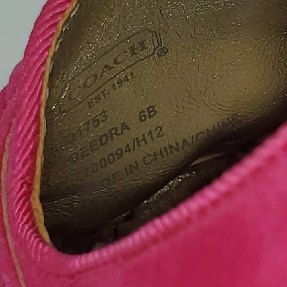 Coach Deedra q1753 Pink Flats Womens 6 - Picture 9 of 12